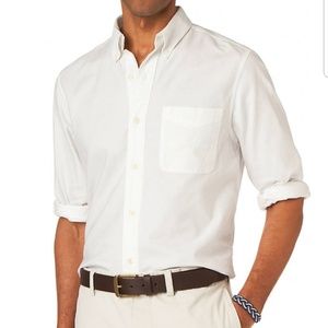 Chaps Solid Oxford Woven Shirt.